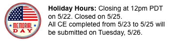 Closed 5/25/26.